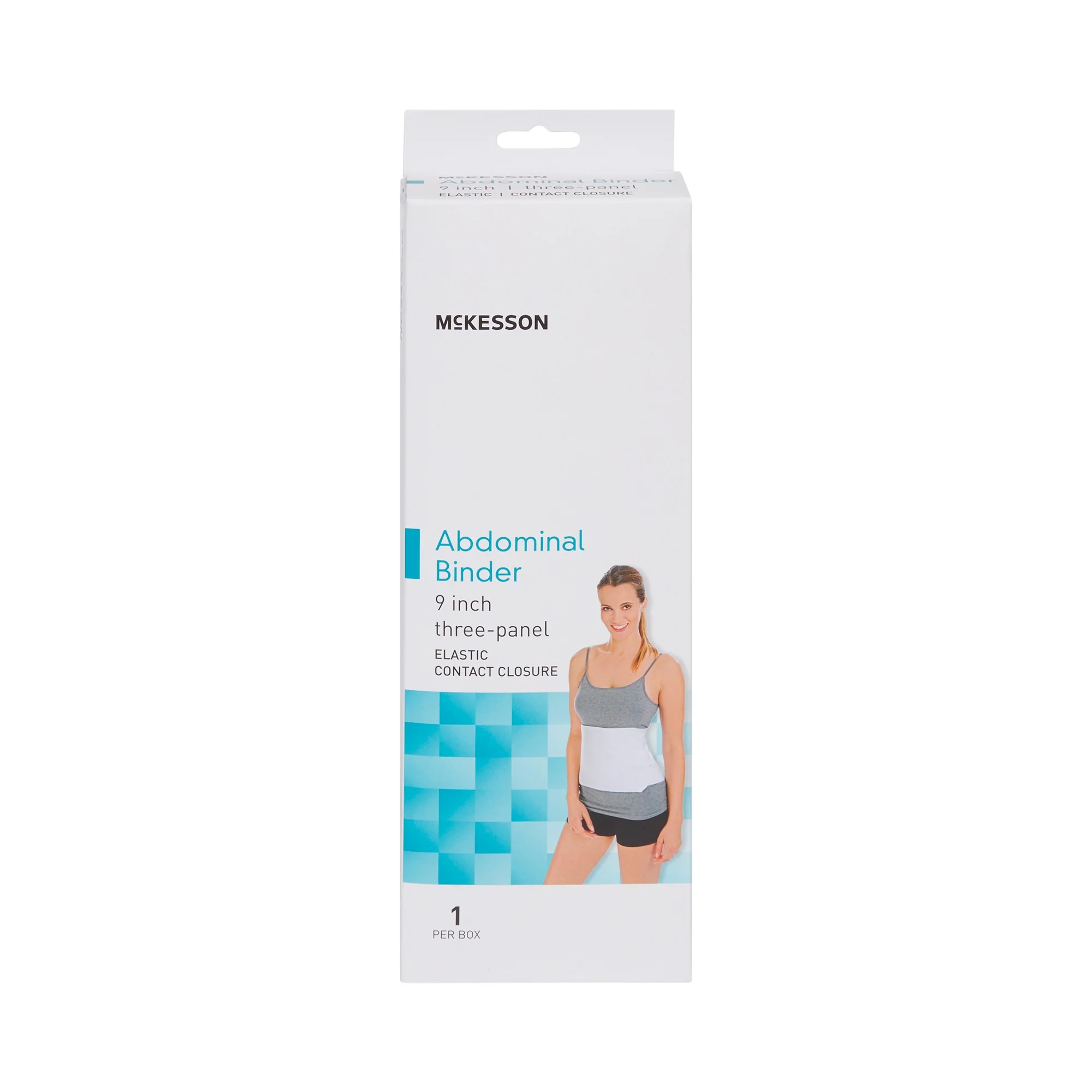 Abdominal Binder McKesson Small / Medium Hook and Loop Closure 30 to 45 Inch Waist Circumference 9 Inch Height Adult #155-79-89070 - Image 3